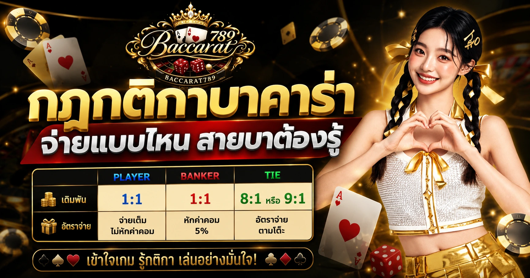 กฎกติกาบาคาร่า - Baccarat789