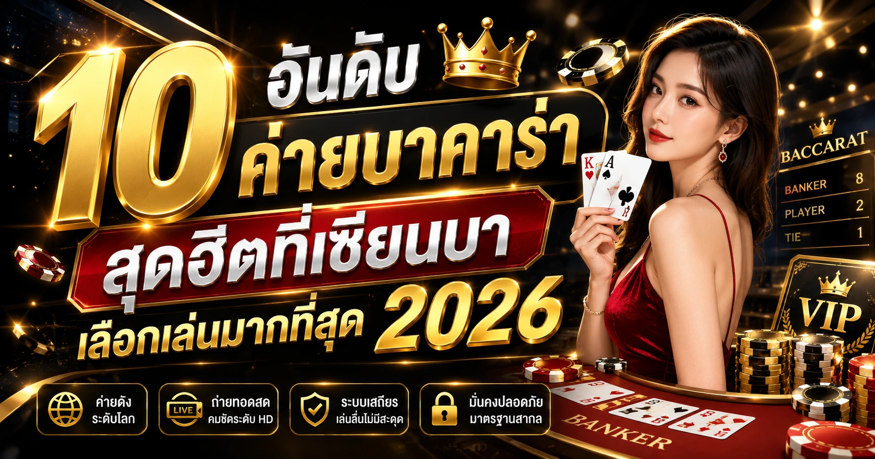 10 อันดับค่ายบาคาร่า